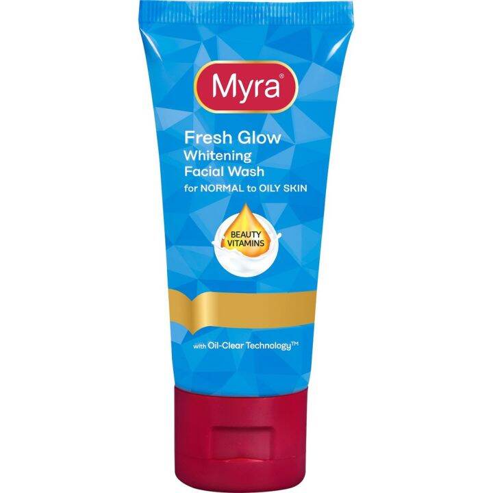 MYRA FRESH GLOW WHITENING FACIAL WASH FOR NORMAL TO OILY SKIN 50ML Lazada PH