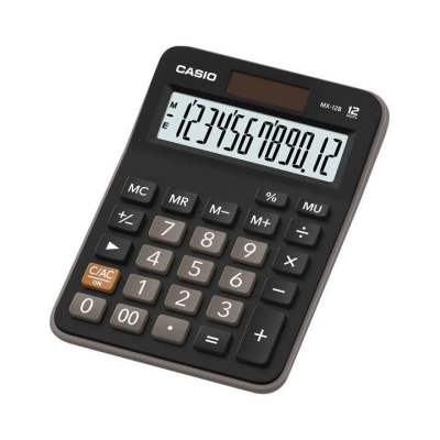 Casio Calculator เครื่องคิดเลข รุ่น MX-12B สีดำ