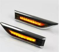 ไฟเลี้ยว LED ด้านข้าง 2ชิ้น/ชุด โคมไฟตกแต่ง LED อุปกรณ์เสริมสำหรับ Chevrolet Cruze