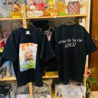 พร้อมส่ง เสื้อ ADLV BABY FACE FLOWER ?GARDEN GIRL SHORT SLEEVE T-SHIRT BLACK