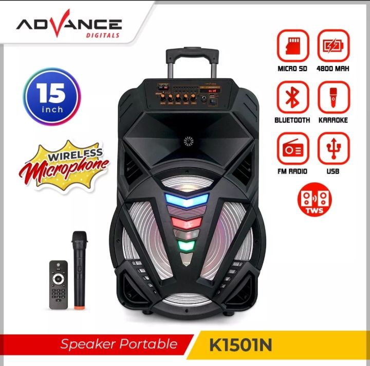 Speaker Advance K1501 N Speaker Bluetooth Speaker Aktif Speaker