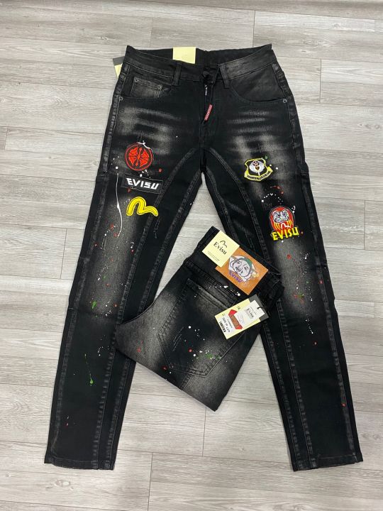 Quần Jean Logo ông địa siêu HOT, quần jean EVISU co dãn form chuẩn ...