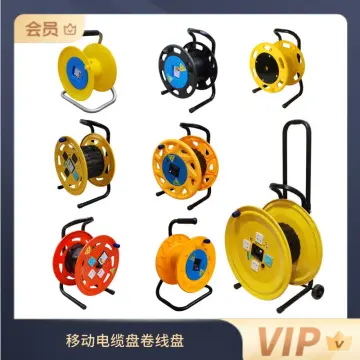 Outdoor Cable Tidy Reel 25M Storage Reel Wire Extension Tidy Frame Roll Up  Stand for Caravan Yacht RV Cable Storage 