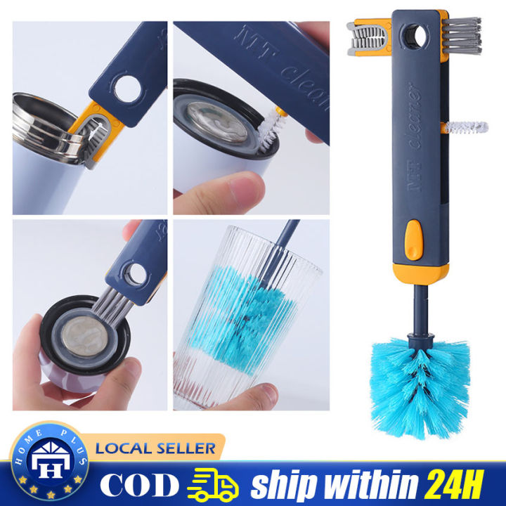 4 In 1 Bottle Gap Cleaner Brush - Multifunctional Cup Cleaning Brushes for  Water