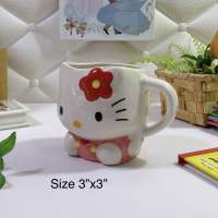 ?[พร้อมส่ง-006] ?No Box? Sanrio  Kitty คิตตี้  ลิขสิทธิ์แท้ 100% จากญี่ปุ่น   แก้วมัค เซรามิค ขนาด :  3 x 3  นิ้ว/เข้าไมโครเวฟได้