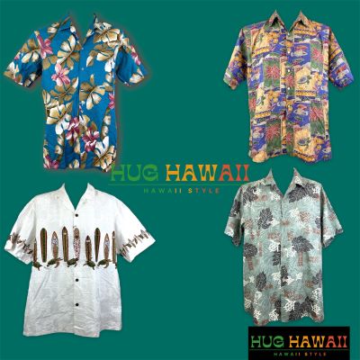 เสื้อฮาวาย เชิ้ตฮาวาย  ฮาวายมือสอง สภาพสวย แบรนด์ made in u.s.a hawaii