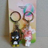 พวงกุญแจ คู่ ลาย แบดแบดมารุ Bad Badtz-Maru)&amp; มายเมโลดี้ mymelody แพ็คละ 2 ชิ้น