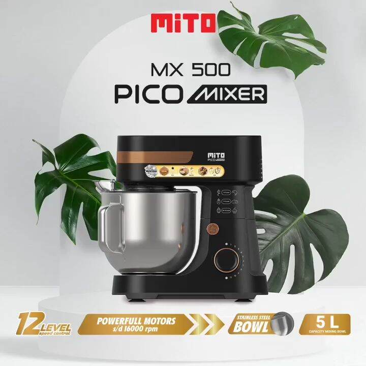 Mixer Roti Mito Stand Mixer Mito MX500 Kapasitas 5 Ltr Pengaduk Adonan Kue Roti MX 500 ...