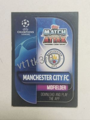 Card Football Matchattax Manchester city 2019