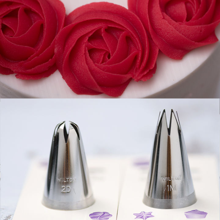 Cheap Large Size Icing Nozzle Rose Stainless Steel Cupcake Cream Nozzles  Cake Decorating Tools Bakeware | Joom