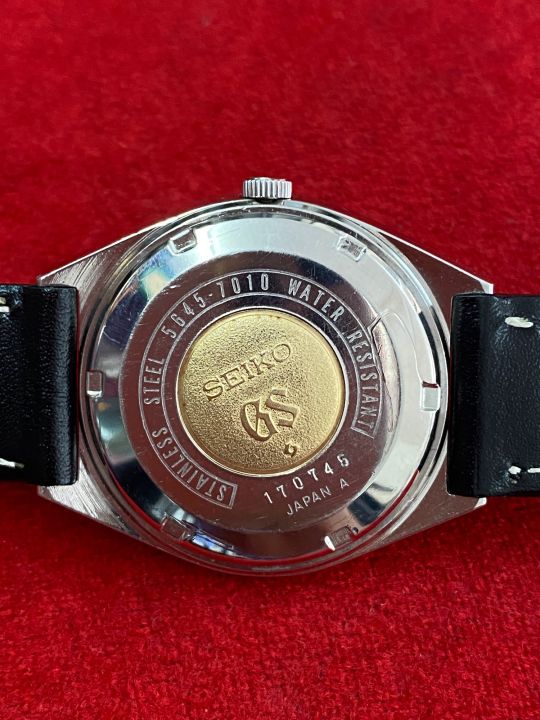 seiko-gs-hi-beat-25-jewels-automatic-ฝาหลังเหรียญทอง-ตัวเรือนทองสแตนเลส-นาฬิกาผู้ชาย-มือสองของแท้