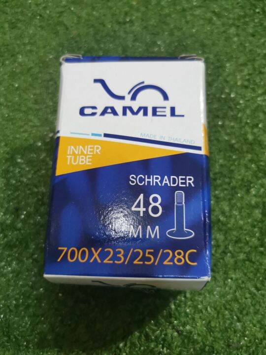 ยางในจักรยาน-เสือหมอบ-ขนาด-700-23-25-28-จุกยาว-ยี่ห้อ-camel