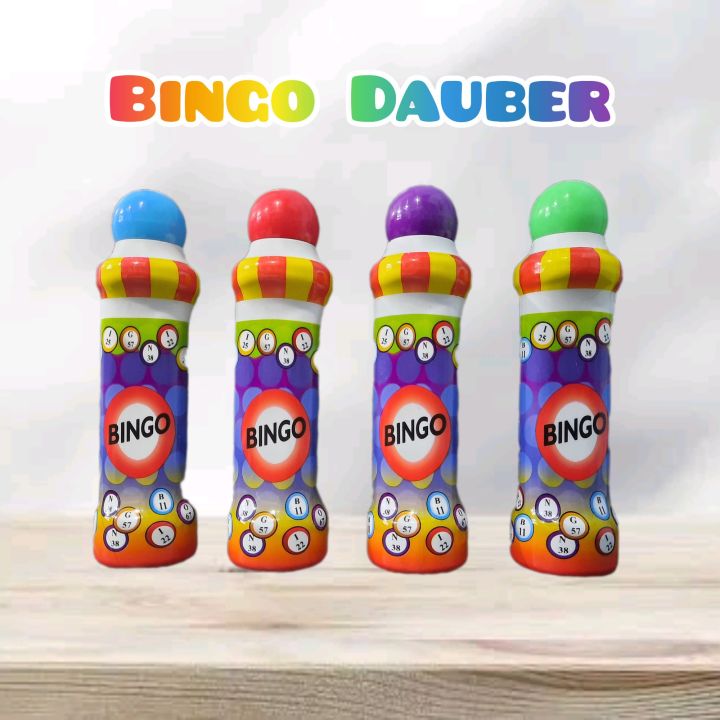 Set of Five Neon Glitter Bingo Daubers