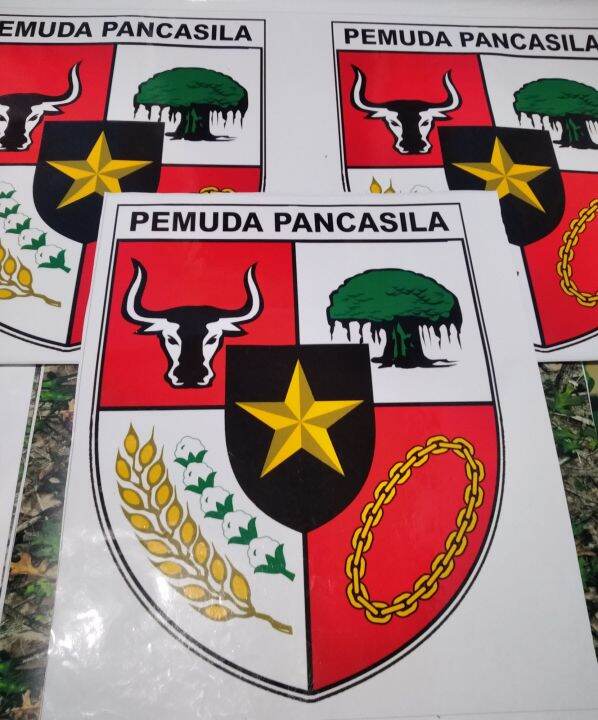 Bisa Cod Stiker Logo Pemuda Pancasila 50x50cm Lazada Indonesia