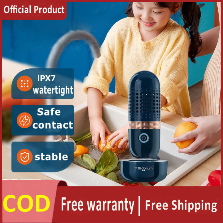 Food purifier vegetable and fruit cleaning tool Protable Fruit Vegetable  Washing Machine Capsule Shape Wireless Food Purifier