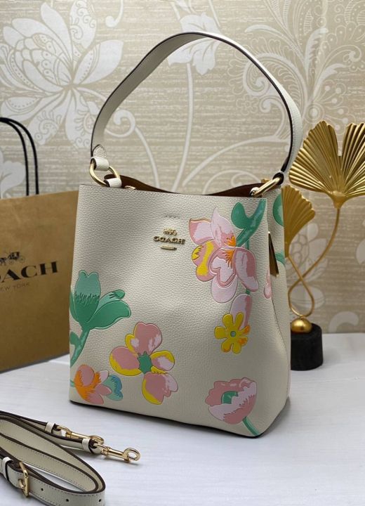 coach-ถังลายดอก-ขนาด-10-นิ้ว-พร้อมส่ง