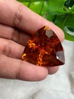 Lab Citrine Trillion 23mm- 34cts.