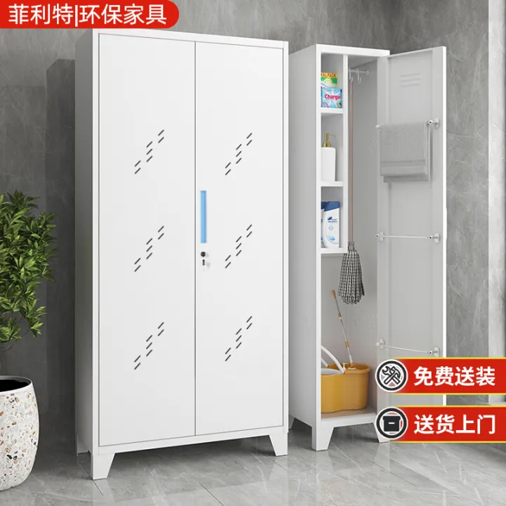 Mop and Broom Storage Single Door Steel Cleaning Cabinets - China Cleaning  Cabinet, Steel Cleaning Cabinets