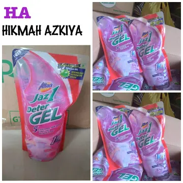 Jual Attack Jaz 1 Deter Gel 5x Lebih Kental Sabun Cuci Cair Gel