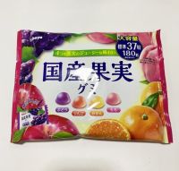 Kabaya Fruits Gummy Mix เยลลี่คาบาย่า เยลลี่กรัมมี่มิกซ์ฟรุ๊ต เยลลี่ผสมน้ำผลไม้รวม4รสชาติในห่อเดียว ขนาดห่อ180กรัม ขนมญี่ปุ่น ขนมนำเข้า