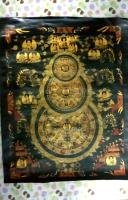 Tibetan triple mandalas of budhha thangka painting