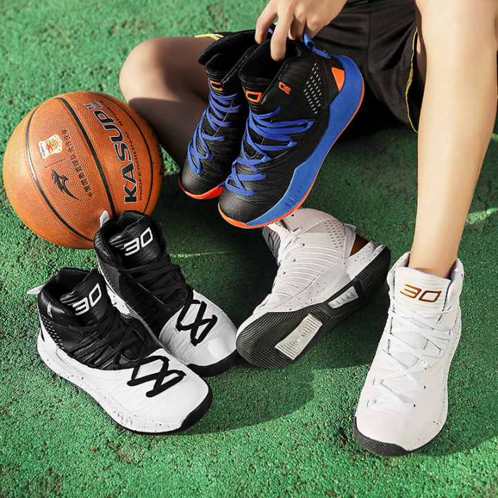 Men Basketball Shoes High Top Curry 5 Basketball Shoes With Spikes For ...
