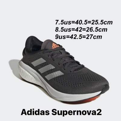 รองเท้าวิ่งชาย Adidas Supernova2 สีเทาเข้ม (GW9086) ของแท้💯% จาก Shop