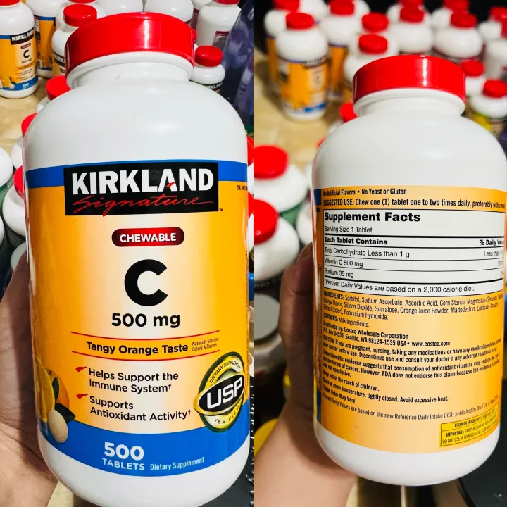 Kirkland Signature Vitamin C Chewable 500MG Lazada PH