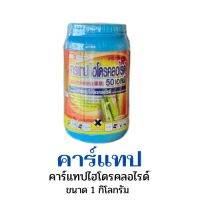 คาร์แทปไฮโดรคลอไรด์50เอสพี เนื้อสีฟ้า (cartap hydrochloride 50 SP) 1 kg. กำจัดหนอนเจาะ หนอนม้วนใบ หนอนกินใบ