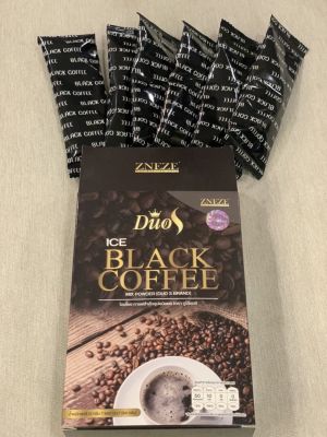 กาแฟดำดูโอ้เอส DUO S  Ice Balck Coffee Zneze ของแท้เจ๊หนึ่งบางปู