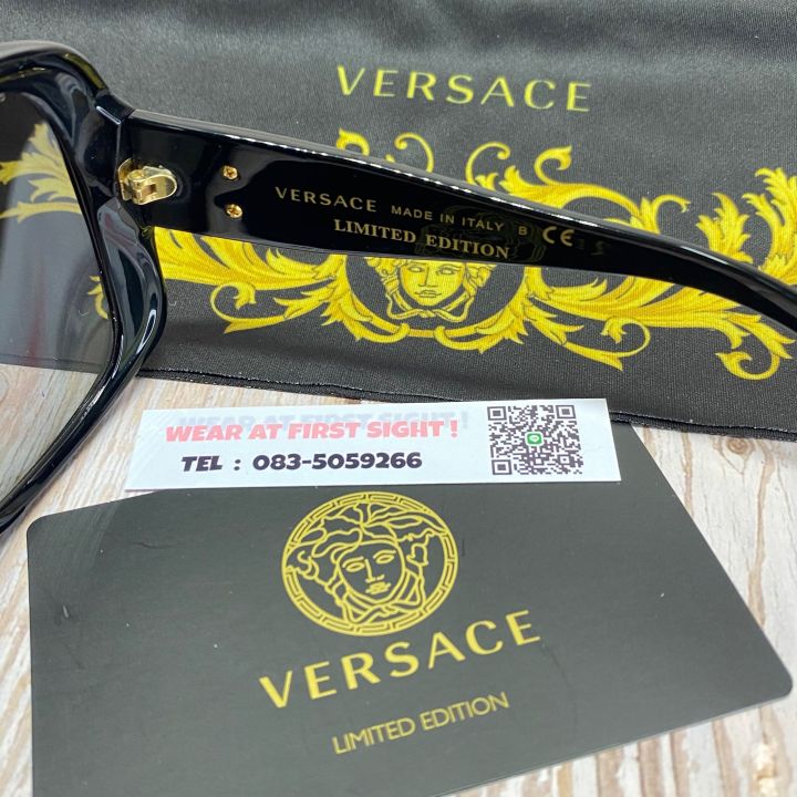 แว่นตากันแดด-versace-ของแท้100-limited-edition-รุ่น-mod4224k-gb1-11-black-รับประกันศูนย์1ปี-ve4224k