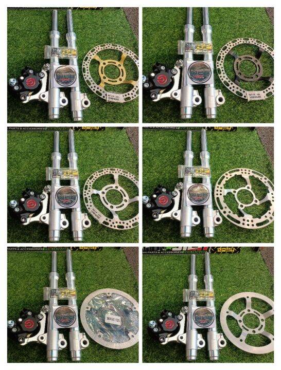 jrp front shock assy set disc caliper for wave/Xrm Lazada PH