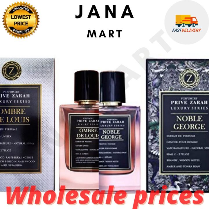 HOT SALE 🔥] Prive Zahra Luxury Series Noble George, Ombre De Louis  perfumes 80ml Original 💯 [READY STOCK]