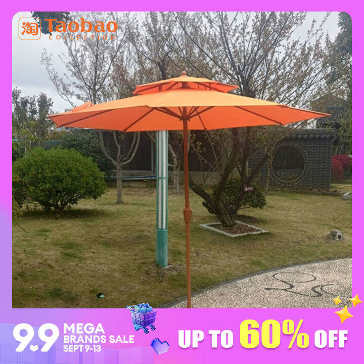 Outdoor Sun Umbrella Rural Yard Sun Umbrella Courtyard Big Umbrella