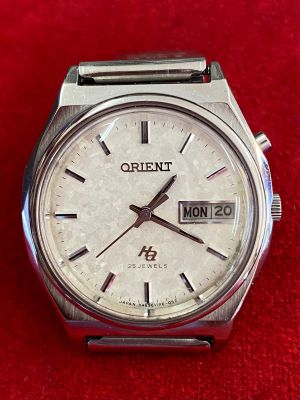 ORIENT Ha 25 Jewels Automatic ตัวเรือนสแตนเลส นาฬิกาผู้ชาย มือสองของแท้