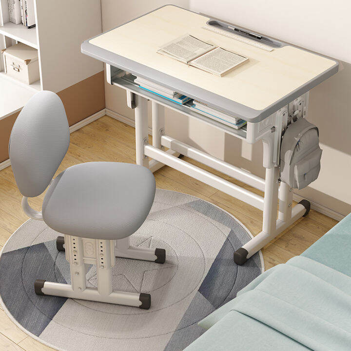 Children's Study Desk Desk Elementary School Student Writing Desk Adjustable Home Combination