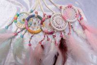 Pastel Dream Catcher ตาข่ายดักฝันสีพาสเทล เส้นผ่าศูนย์กลาง 7 ซม