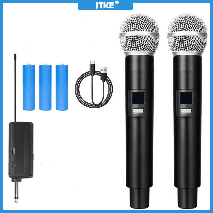 Wireless Microphone 600mah UHF Professional Handheld Dynamic Mic System