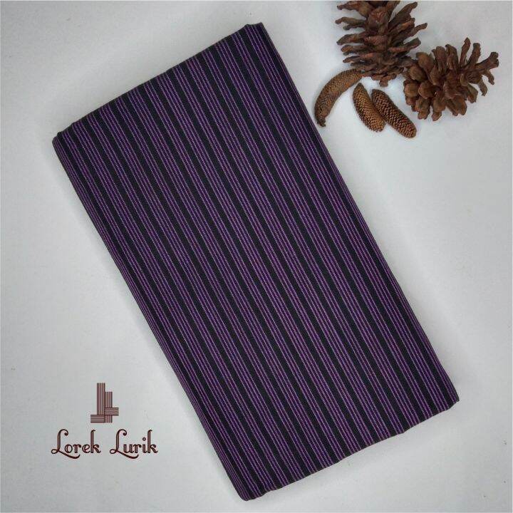 Kain Tenun Lurik Ungu Lurik Ungu Garis 34 Bahan Kebaya Kutubaru