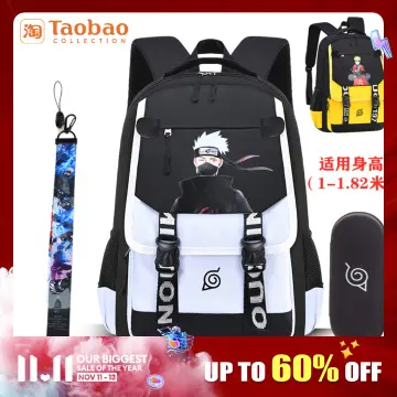 Uzumaki Naruto Boy Backpack Uchiha Sasuke Kids School Bag Hatake