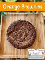 Orange brownies