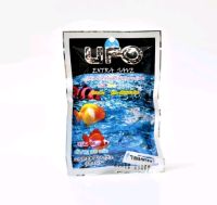 UFO อาหารกุ้งและปลา ขนาด 90 g. (เม็ดจมน้ำ โปรตีนสูง เร่งสี น้ำไม่ขุ่น)