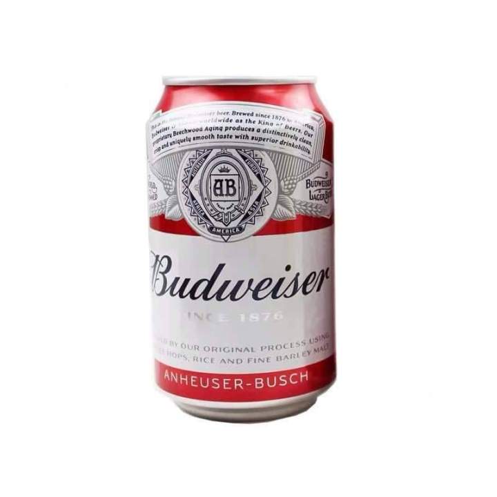 Budweiser (330ml) 3,4,5,6 cans plus rainbow life facial tissue Lazada PH