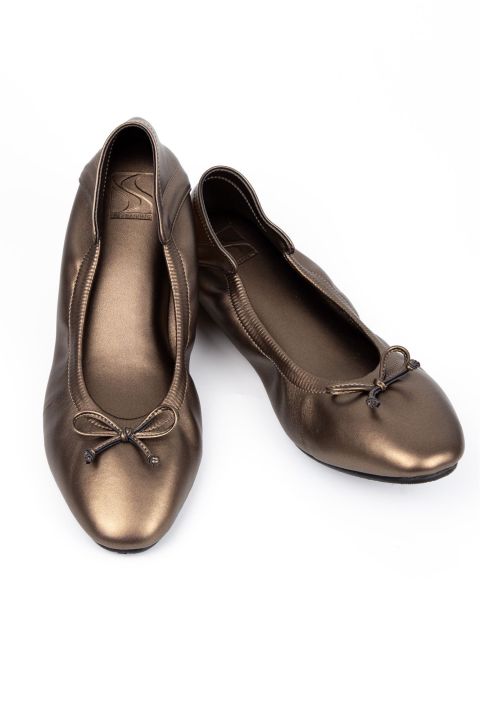 sincera-brand-premium-flat-shoes-คัชชูสีน้ำตาล-metallic-brown-รองเท้าคัชชูส้นแบน-คัชชูส้นเตี้ย-หนังนิ่ม-ไม่กัดเท้า