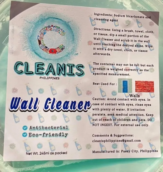 Wall Cleaner Paste Antibacterial & EcoFriendly Lazada PH