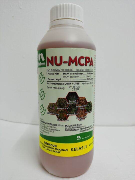 Nufarm Nu Mcpa 1l Racun Rumpai Herbicide Keladi Agas Rumput Air Nu