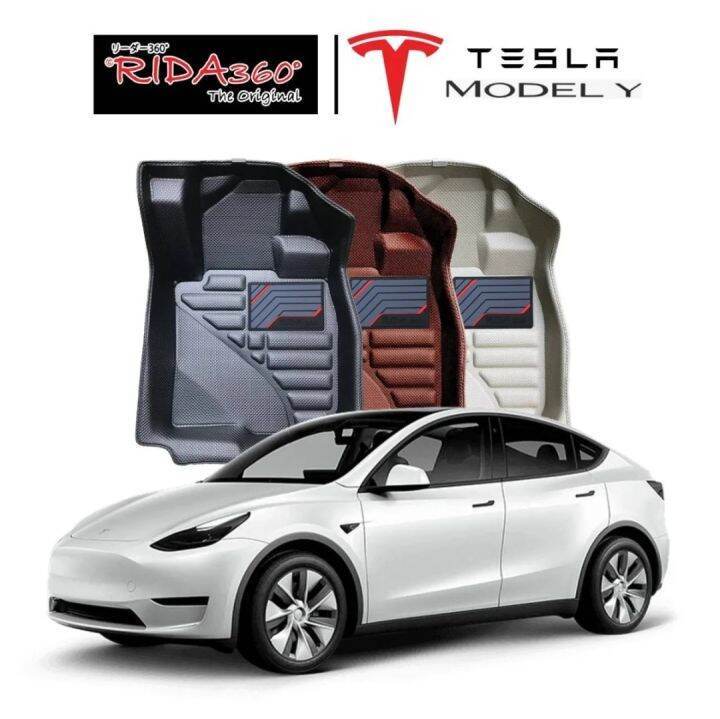 พรมปูพื้นรถยนต์-rida360-tesla-model-y-2023-ปัจจุบัน