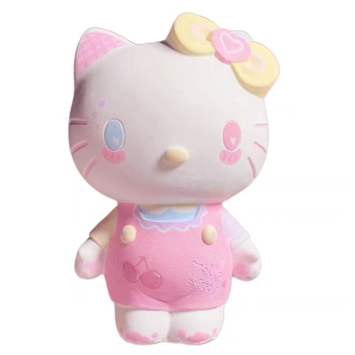 ตุ๊กตาปูนปลาสเตอร์ทาสีตัวอ่อนสีขาว-diy-ของเล่นแฮนด์เมดภาพวาดกราฟฟิตี-hellokitty-กระปุกออมสินระบายสีสำหรับเด็ก