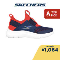 Skechers สเก็ตเชอร์ส รองเท้าเด็กผู้ชาย Boys Skech Fast Shoes - 403875L-NVRD Lightweight, Machine Washable