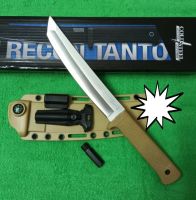 มีดพก มีดอุปกรณ์เดินป่า มีดใบตาย RECON TANTO/SK5  ยาว (12 นิ้ว) พร้อมปลอกยาง สอดเข็มขัด มีดอเนกประสงค์ เหมาะกับการเดินป่า สินค้าพร้อมส่ง